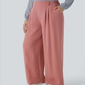 HALARA Wide Leg Pants Pink Casual 3X New